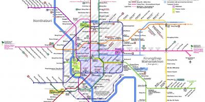 Bangkok línea de tren mapa