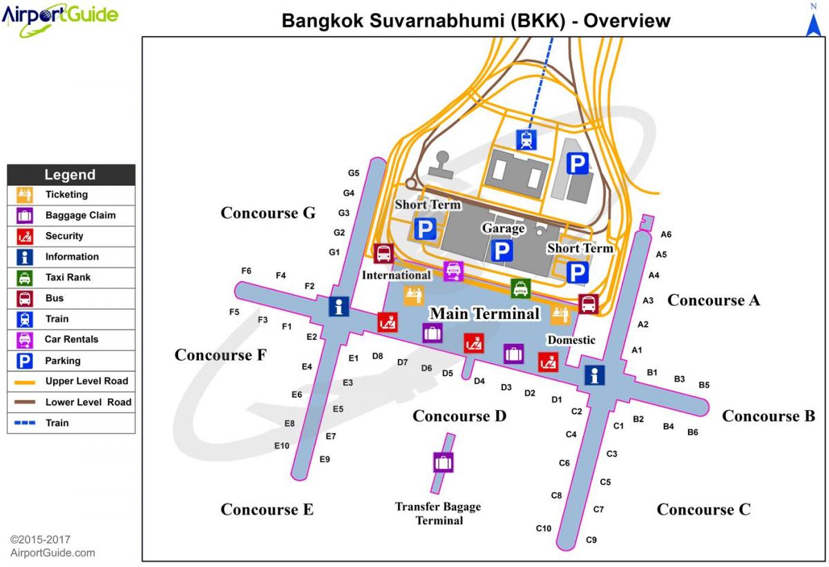 el aeropuerto de bkk mapa