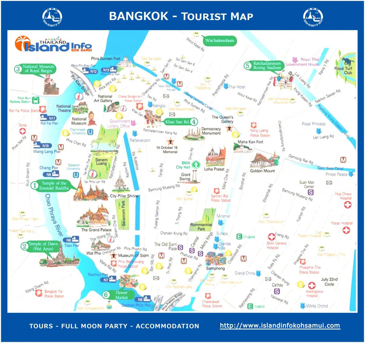 bangkok guía de viajes con mapa