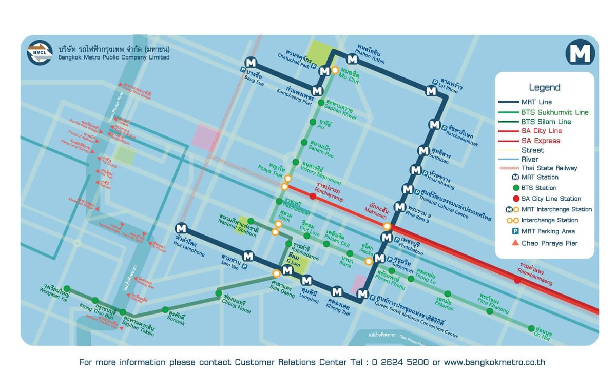 aeropuerto de bangkok enlace ferroviario de la ciudad de la línea de mapa