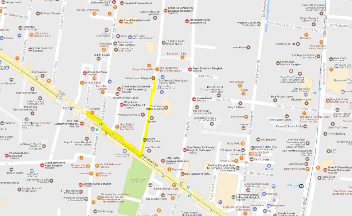 mapa de sukhumvit bangkok