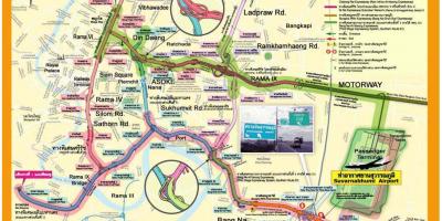 Mapa de bangkok autopista