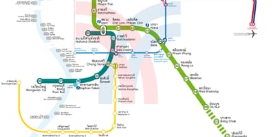 Tailandia bangkok bts mapa