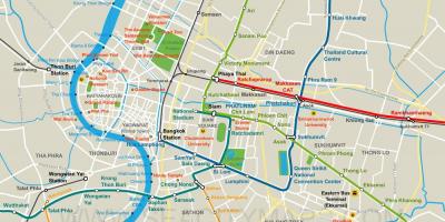 Mapa de bangkok centro de la ciudad