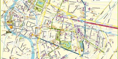 Mapa de calle de bangkok