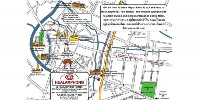 Estación de tren de Hua lamphong mapa
