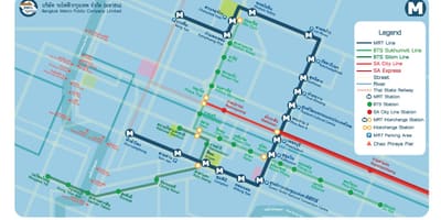 Aeropuerto de Bangkok enlace ferroviario de la ciudad de la línea de mapa