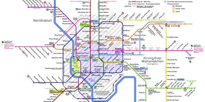 Bangkok mapa del metro de 2016