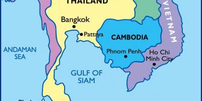 El mapa de bangkok