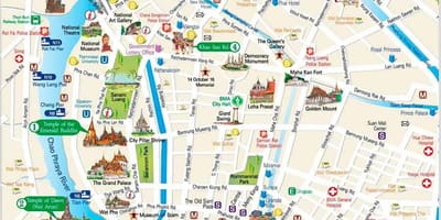 Bangkok lugares de interés mapa