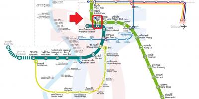 Mapa de siam paragon en bangkok